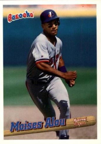 Moises Alou #52 Baseball Cards 1996 Bazooka
