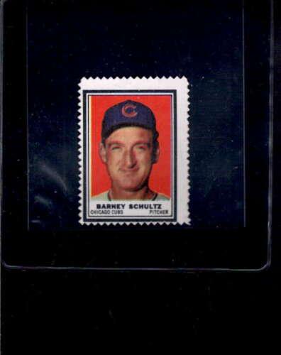 Barney Schultz Baseball Cards 1962 Topps Stamps
