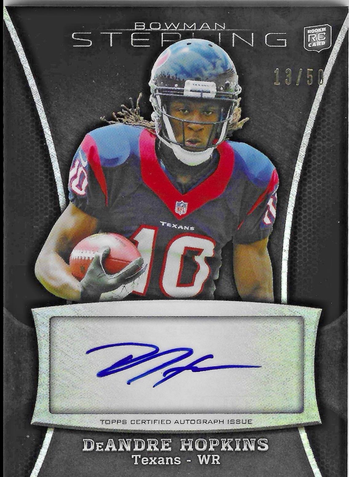DeAndre Hopkins #BSA-DH 2013 Bowman Sterling Football Autographs