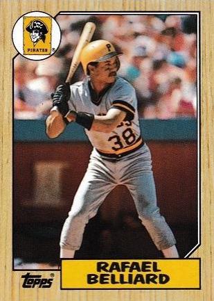 Rafael Belliard #541 Baseball Cards 1987 Topps
