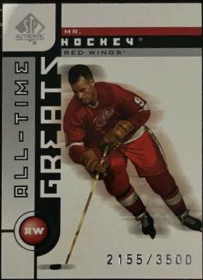 Mr. Hockey #99 Hockey Cards 2001 SP Authentic