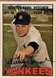 Whitey Ford #TT6F Baseball Cards 2001 Topps Team Legends Autograph