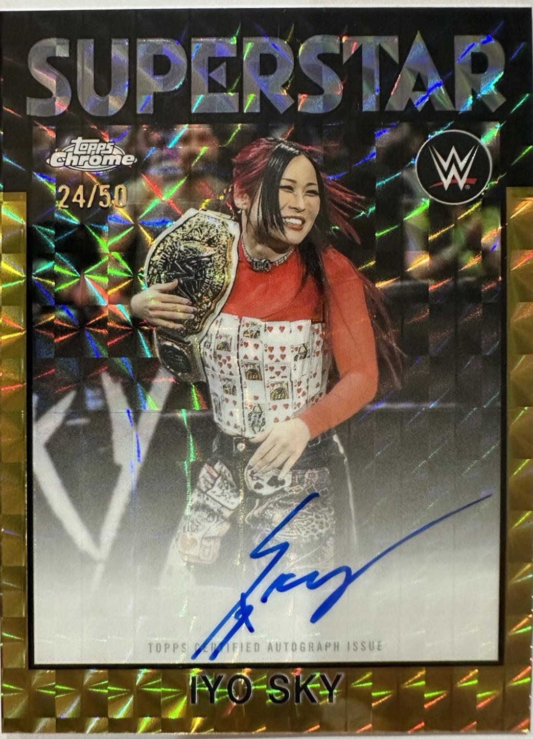 Iyo Sky [Gold Geometric] #86T-IS Prices | 2026 Topps Chrome WWE