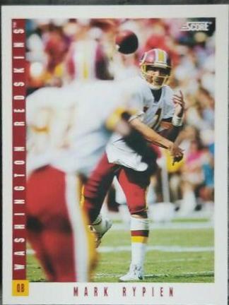 Mark Rypien #184 Football Cards 1993 Panini Score