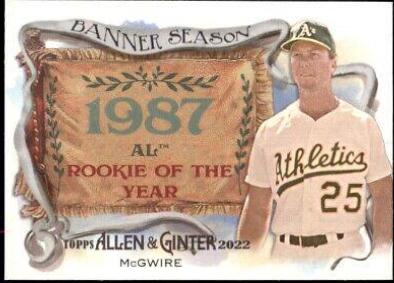 Mark McGwire #BS-50 Baseball Cards 2022 Topps Allen & Ginter Banner Seasons
