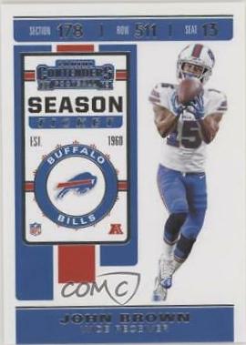 John Brown #4 Football Cards 2019 Panini Contenders