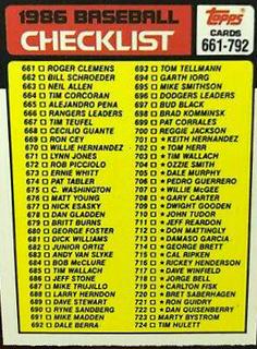 Checklist 661-792