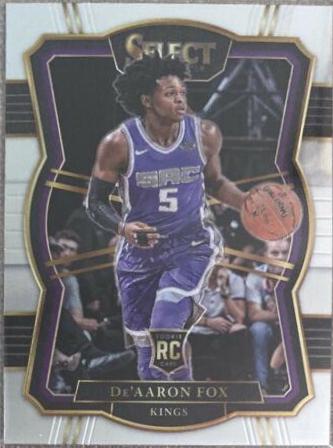 DE'Aaron Fox #175 Basketball Cards 2017 Panini Select