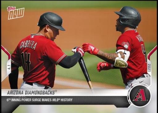 Arizona Diamondbacks #7 Baseball Cards 2021 Topps Now