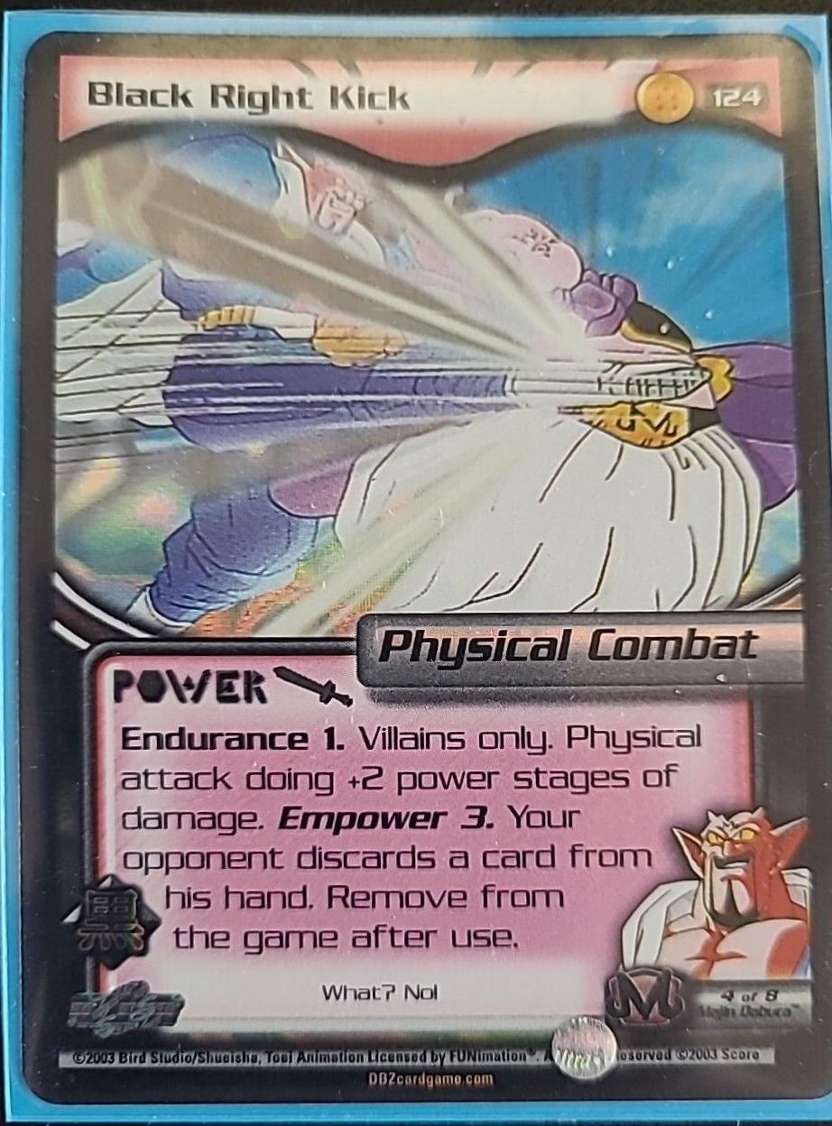 Black Right Kick 124 Dragon Ball Z Buu Saga