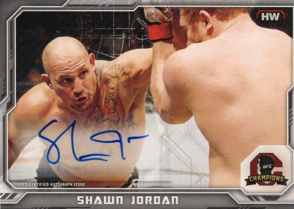 Shawn Jordan #CFA-SJ Ufc Cards 2014 Topps UFC Champions Autographs