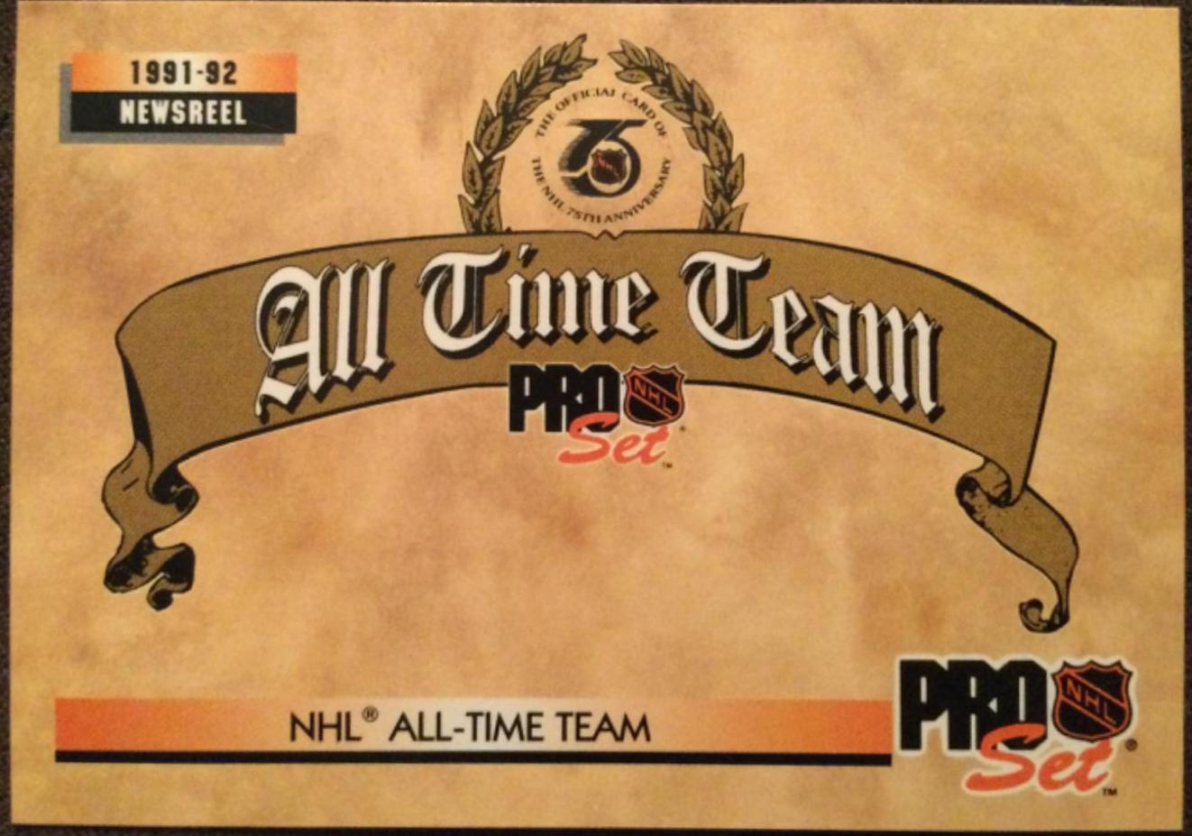 All Time Team #255 Hockey Cards 1992 Pro Set