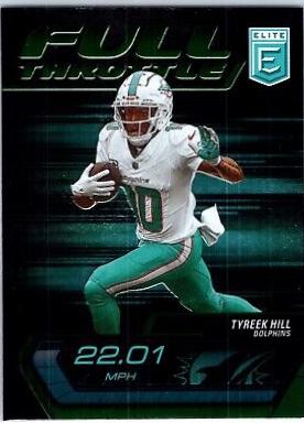 Tyreek Hill #1 Football Cards 2024 Panini Donruss Elite Full Throttle