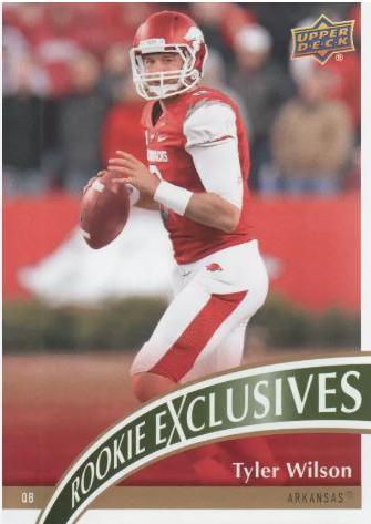 Tyler Wilson #RE-TW Football Cards 2013 Upper Deck Rookie Exclusives