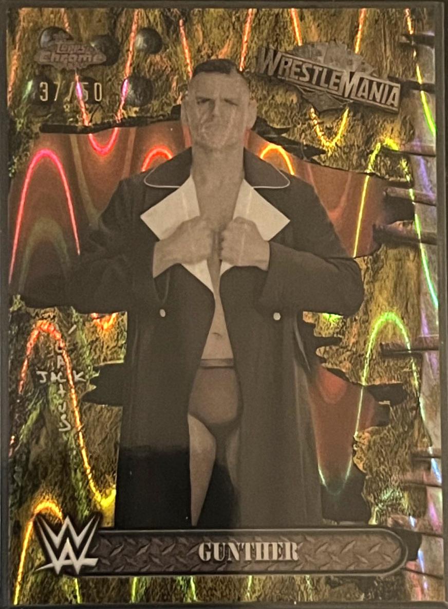 Gunther #15 Wrestling Cards 2025 Topps Chrome WWE Cactus Jack