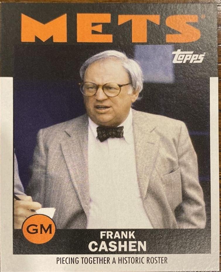Frank Cashen #10 Baseball Cards 2021 Topps ESPN Once Upon a Time in Queens