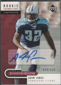Adam Jones #215 2005 Upper Deck Foundations Football