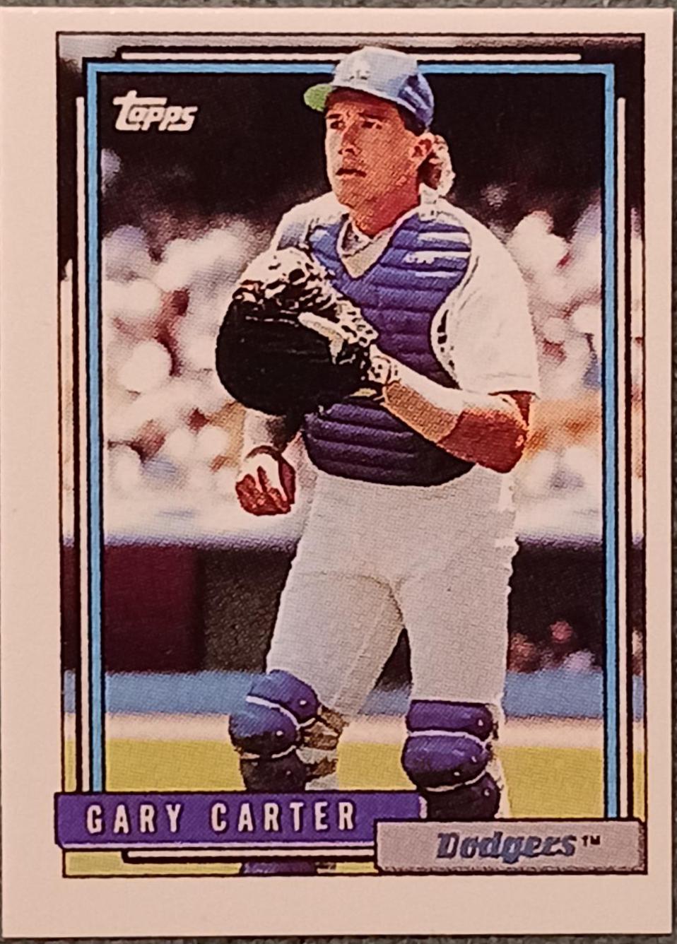 Gary Carter #45 Baseball Cards 1992 Topps Micro