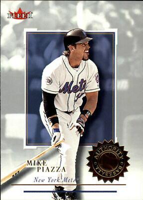 Mike Piazza #42 Baseball Cards 2001 Fleer Authority