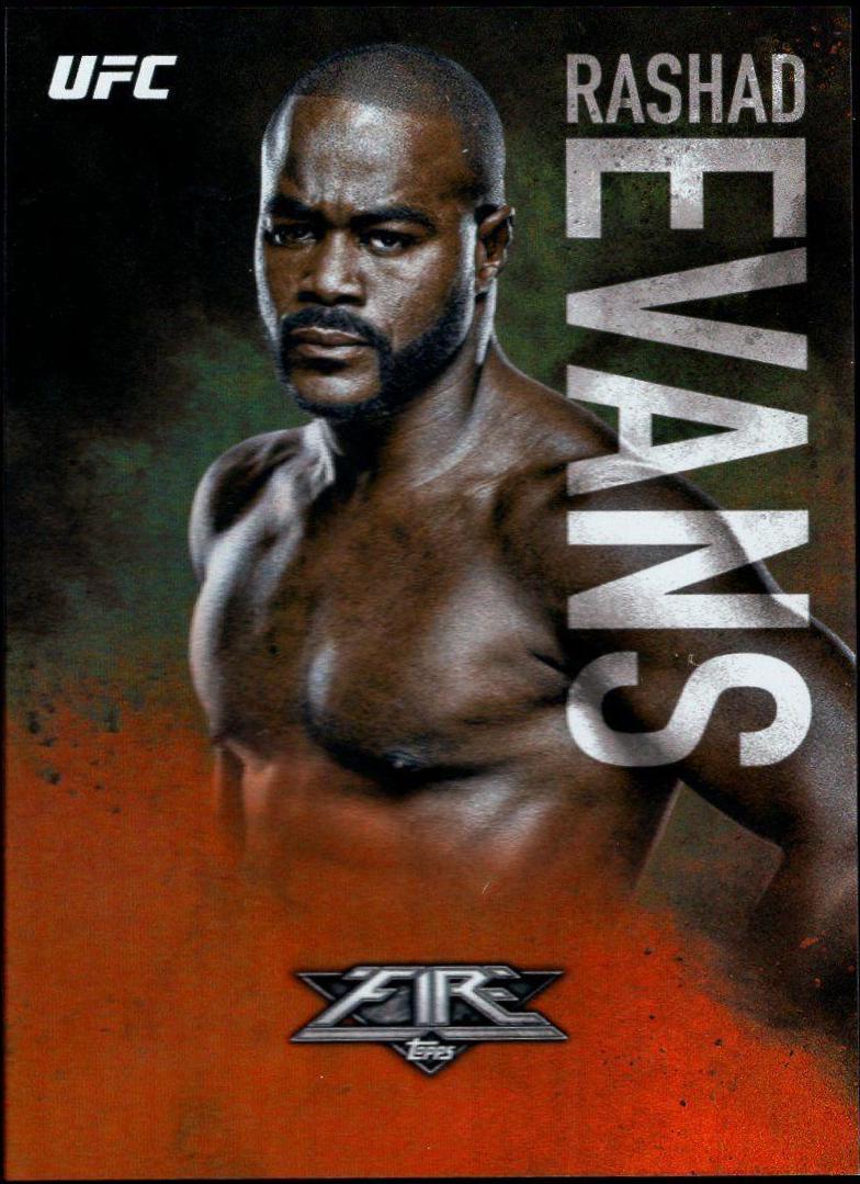 Rashad Evans #20 Ufc Cards 2017 Topps UFC Fire