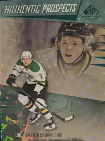 Easton Cowan #64 Hockey Cards 2023 SP Game Used CHL