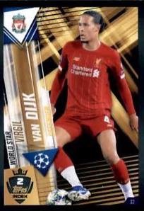 Virgil Van Dijk #S2 Soccer Cards 2019 Topps Match Attax 101 World Star