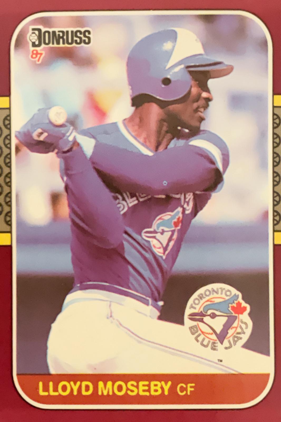 Lloyd Moseby #36 Baseball Cards 1987 Donruss Opening Day