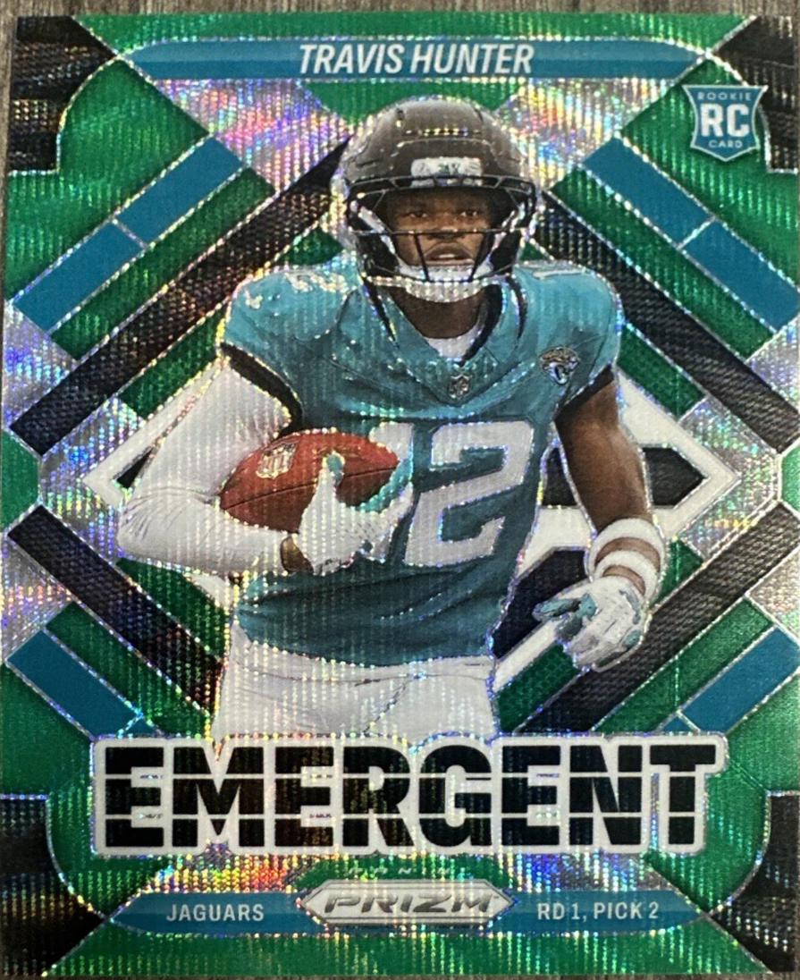 Travis Hunter [Green Wave] #12 Prices | 2025 Panini Prizm Emergent
