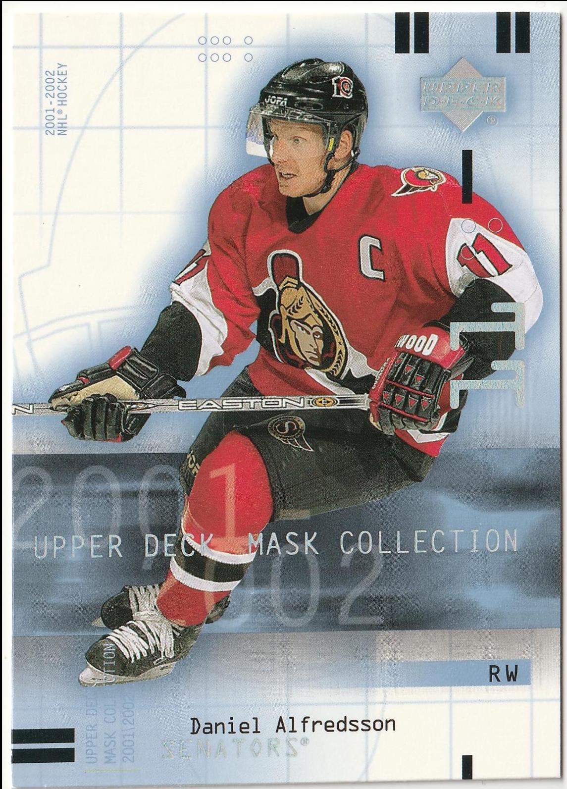 Daniel Alfredsson #67 Hockey Cards 2001 Upper Deck Mask Collection