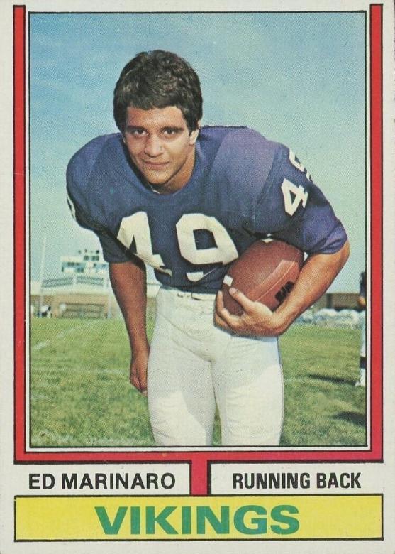 Ed Marinaro #189 Football Cards 1974 Topps
