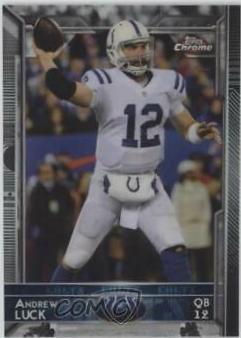 Andrew Luck #6 Football Cards 2015 Topps Chrome Mini