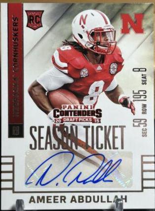 Ameer Abdullah #102 2015 Panini Contenders Draft Picks Football