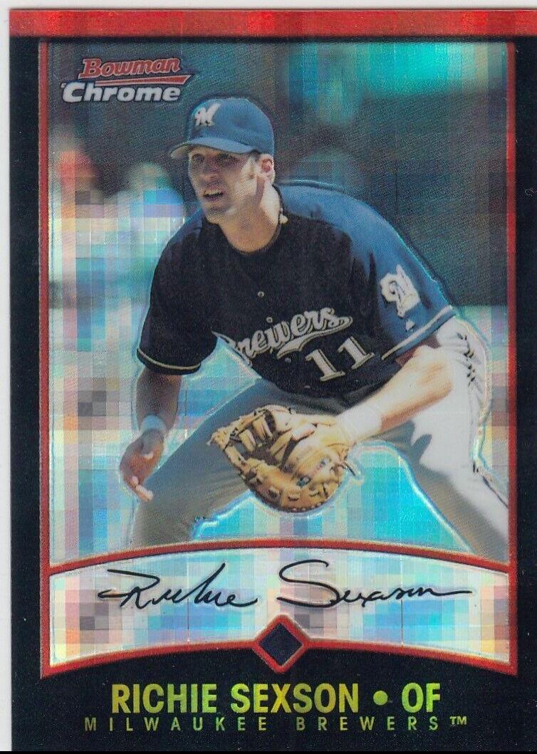 Richie Sexson #11 Baseball Cards 2001 Bowman Chrome