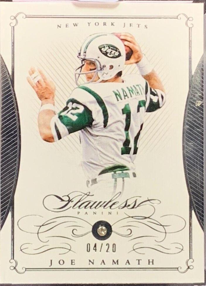Joe Namath #14 Football Cards 2015 Panini Flawless