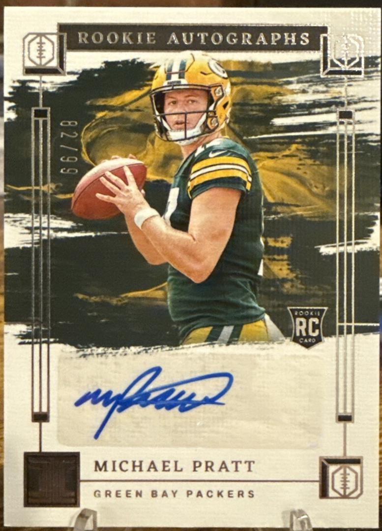 Michael Pratt #5 Football Cards 2024 Panini Impeccable Rookie Autograph