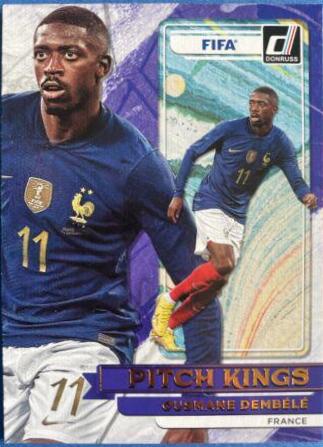 Ousmane Dembele #9 Soccer Cards 2022 Panini Donruss Pitch Kings