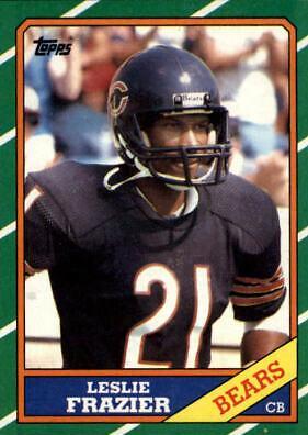 Leslie Frazier #26 Football Cards 1986 Topps