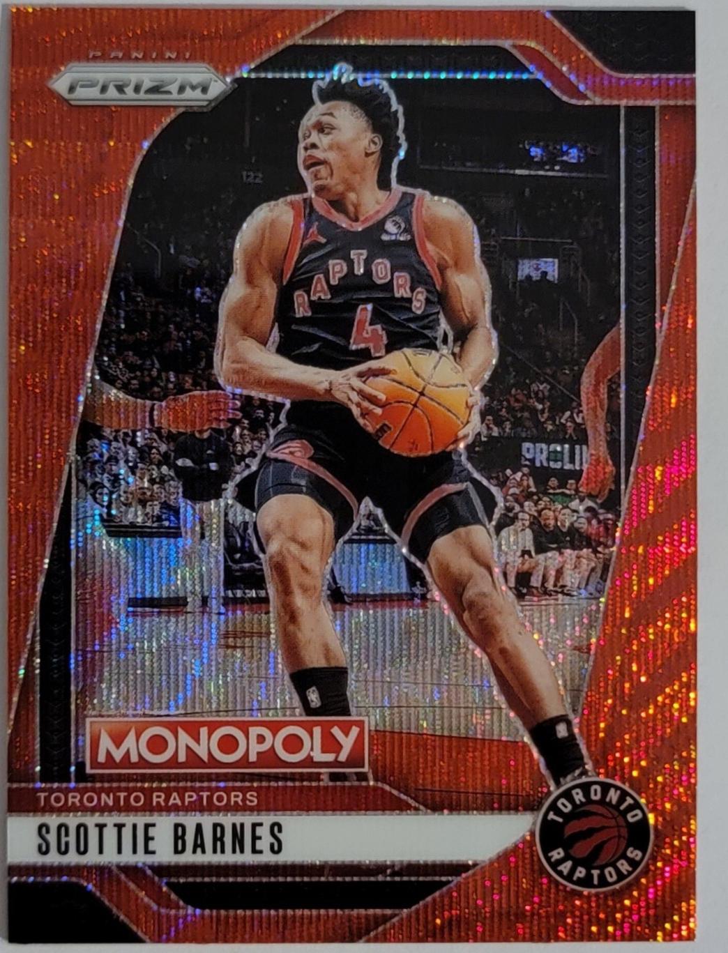 Scottie Barnes [Red Wave] #67 Prices | 2024 Panini Prizm Monopoly