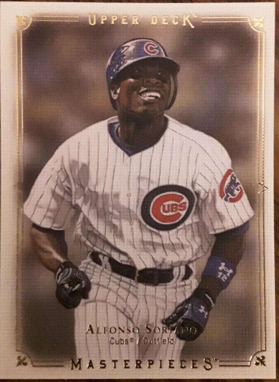 Alfonso Soriano #18 Baseball Cards 2008 Upper Deck Masterpieces