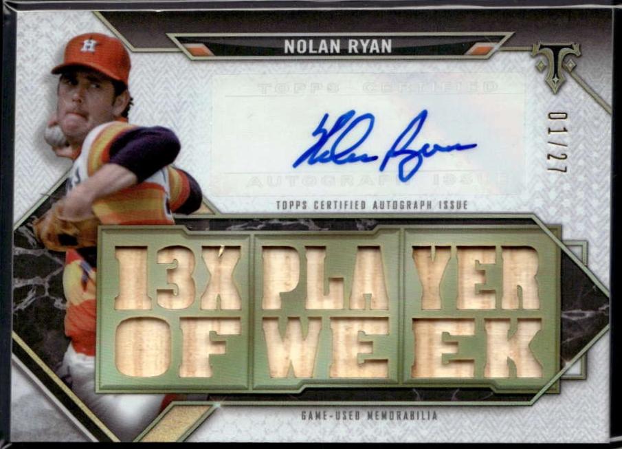 Nolan Ryan #TTAR-NRY 2021 Topps Triple Threads Baseball Autograph Relics