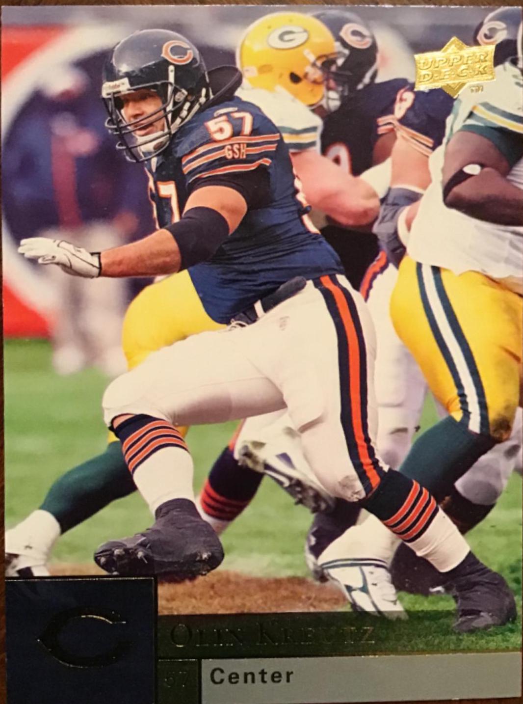 Olin Kreutz #41 Football Cards 2009 Upper Deck
