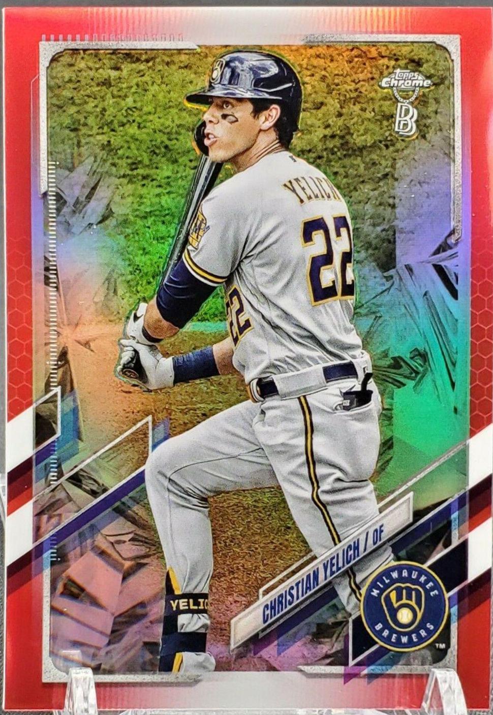 Christian Yelich [Red Refractor] #18