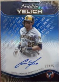 Christian Yelich [Blue Refractor] #PPA-CY