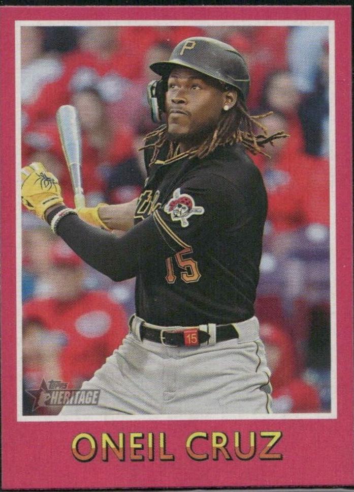 Oneil Cruz #75BS-10 Baseball Cards 2024 Topps Heritage Mini Sensation