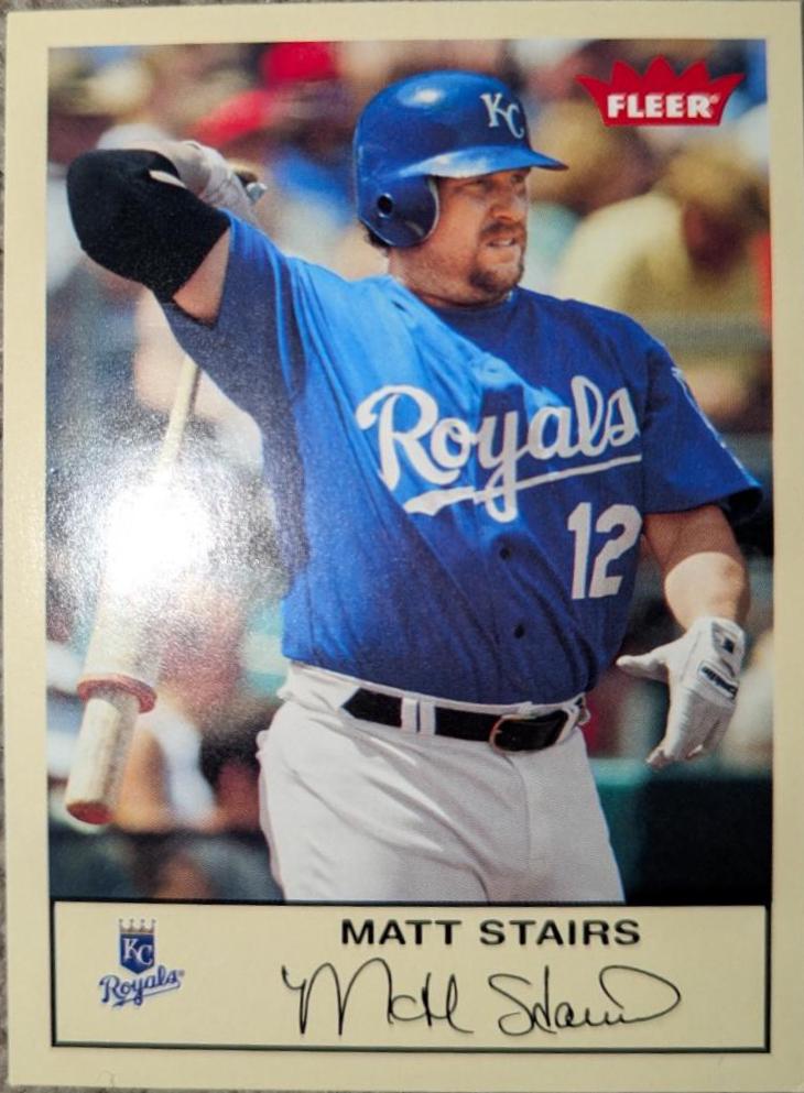 Matt Stairs #16 Baseball Cards 2005 Fleer Tradition