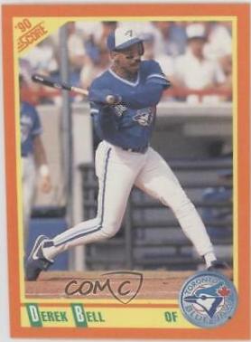 Derek Bell #81T Baseball Cards 1990 Score Traded