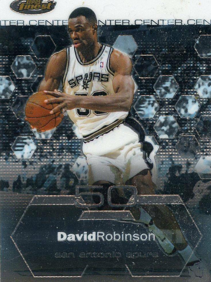 David Robinson #23 Basketball Cards 2002 Finest