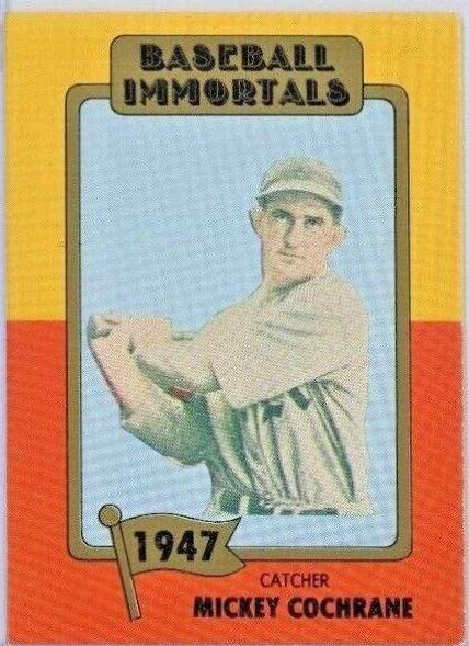 Mickey Cochrane #50 Baseball Cards 1980 Baseball Immortals