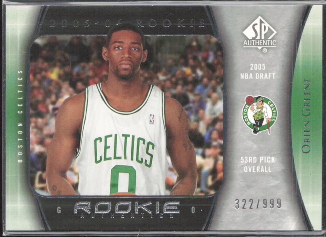 Orien Greene #144 2005-06 SP Authentic Basketball
