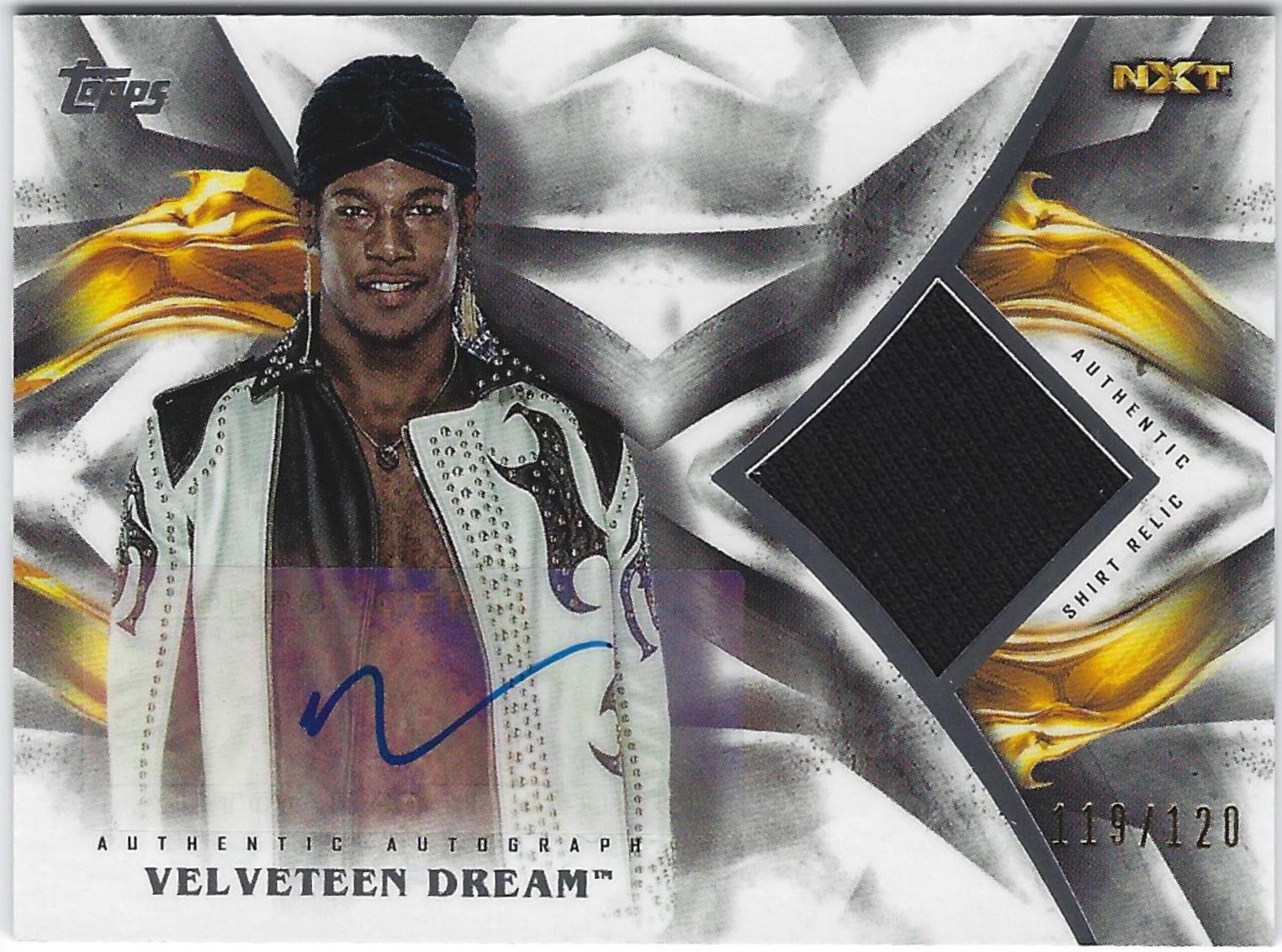 Velveteen Dream #UAR-VD Wrestling Cards 2019 Topps WWE Undisputed Auto Relic